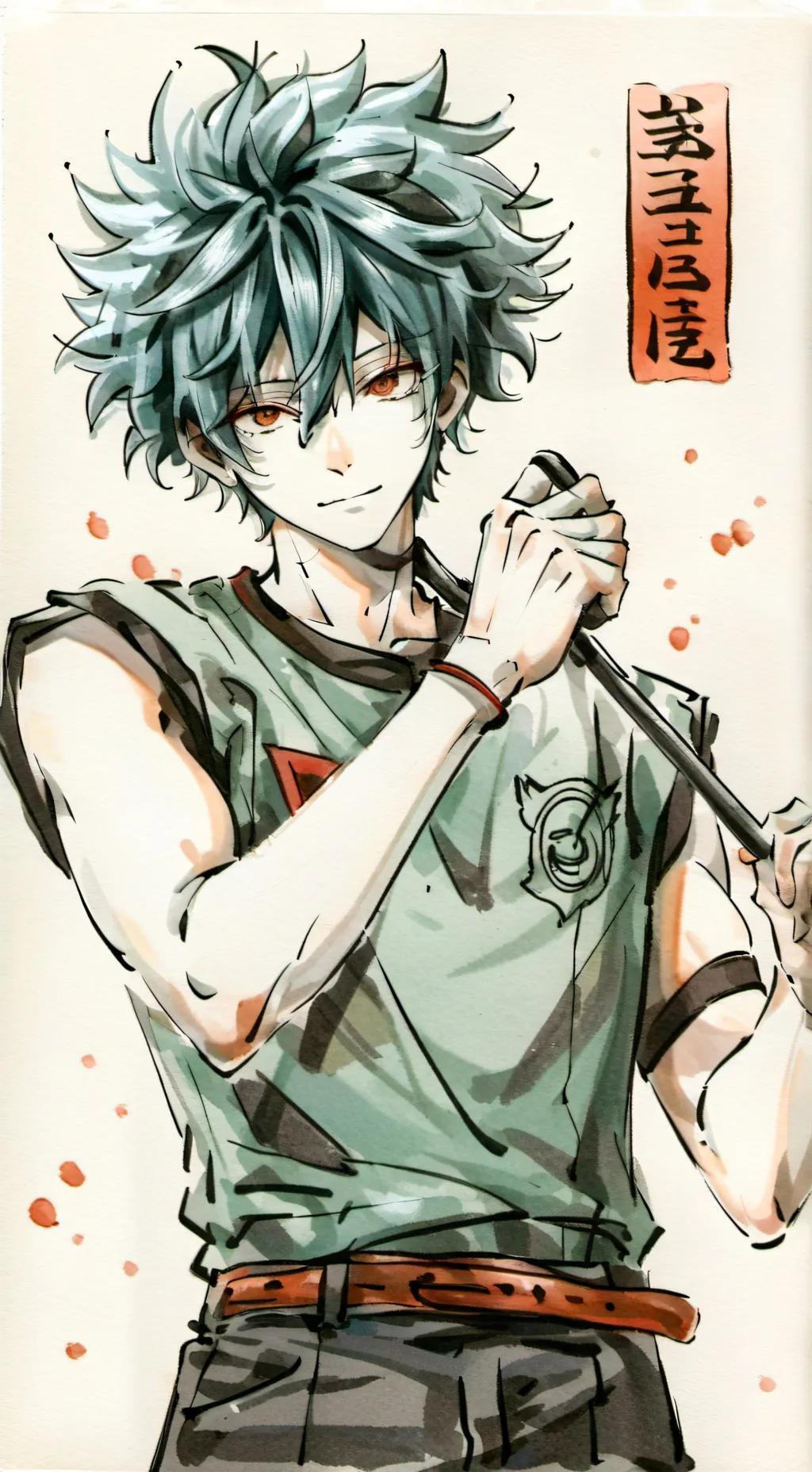 ai character: Deku vs Bakugo  background