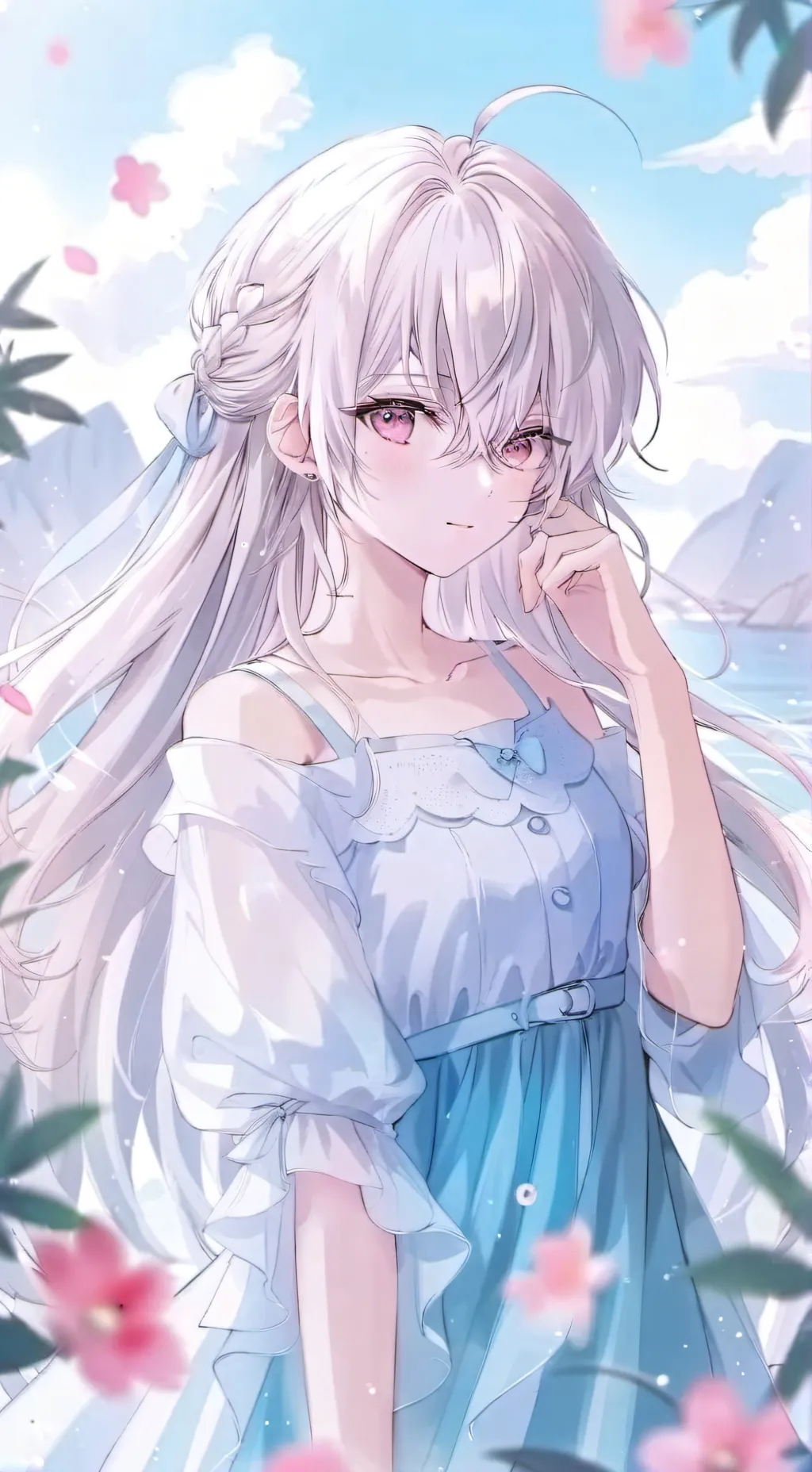 ai character: ゆり❤️😍 background