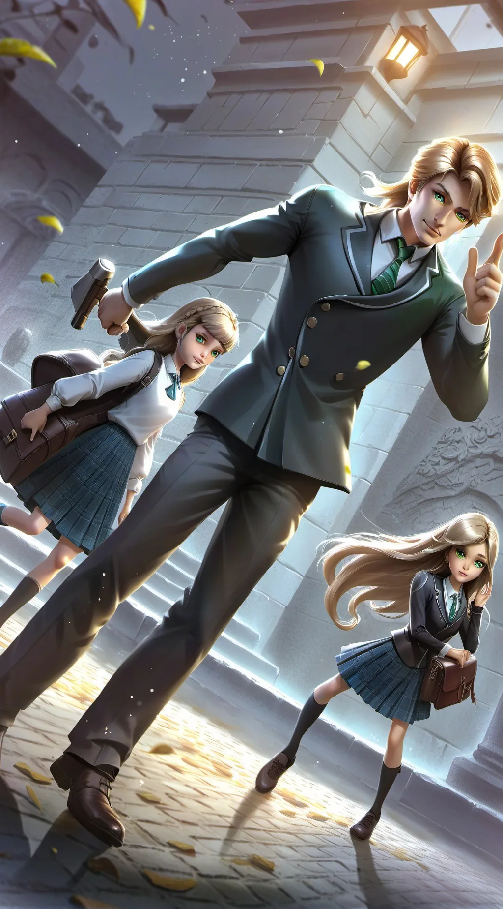 ai character: Dad and stepmom background