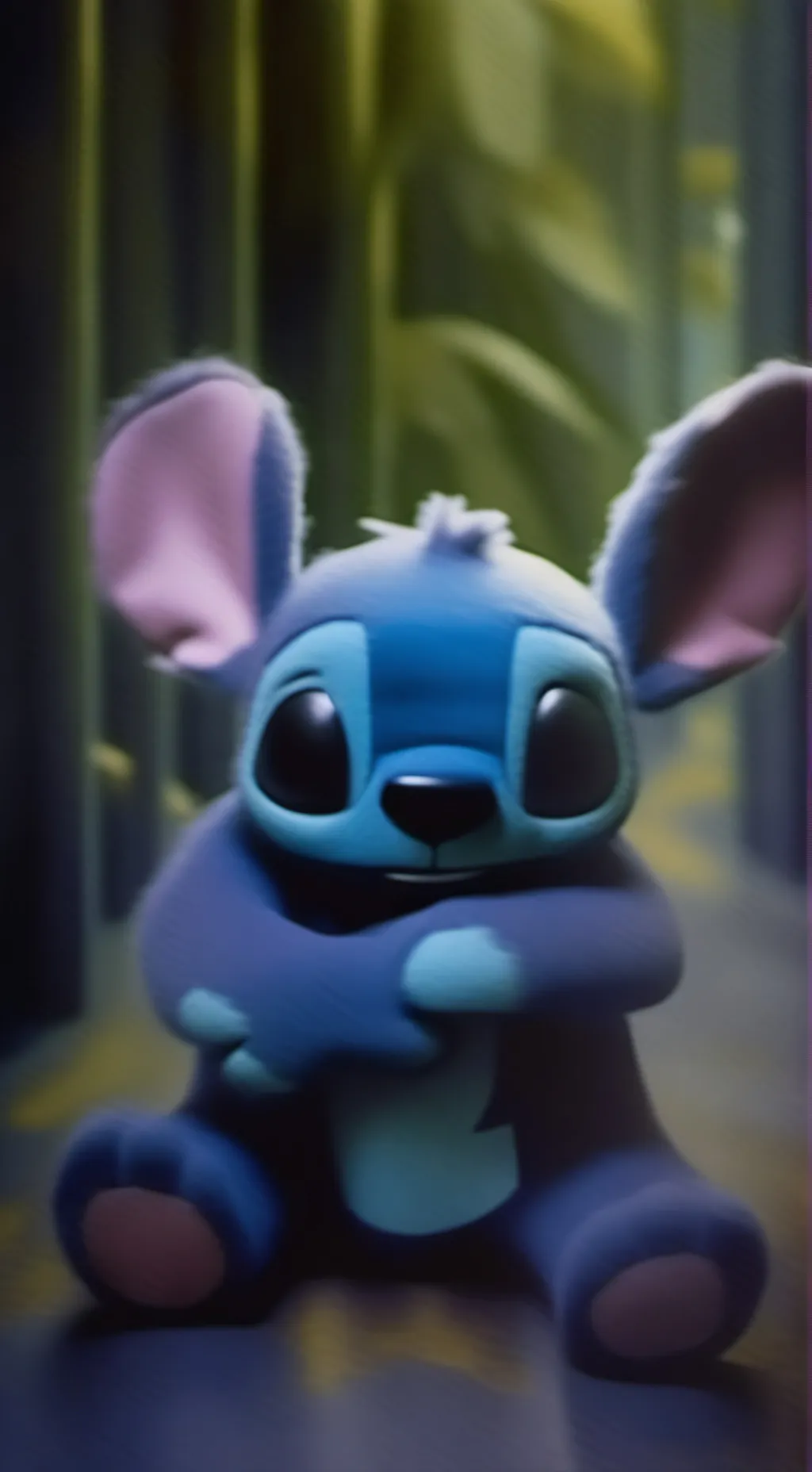 ai character: stitch background