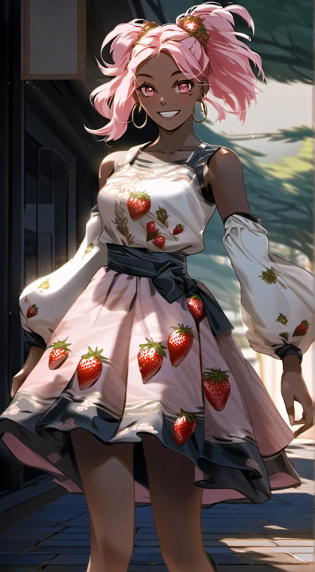 ai character: Belle Berry background