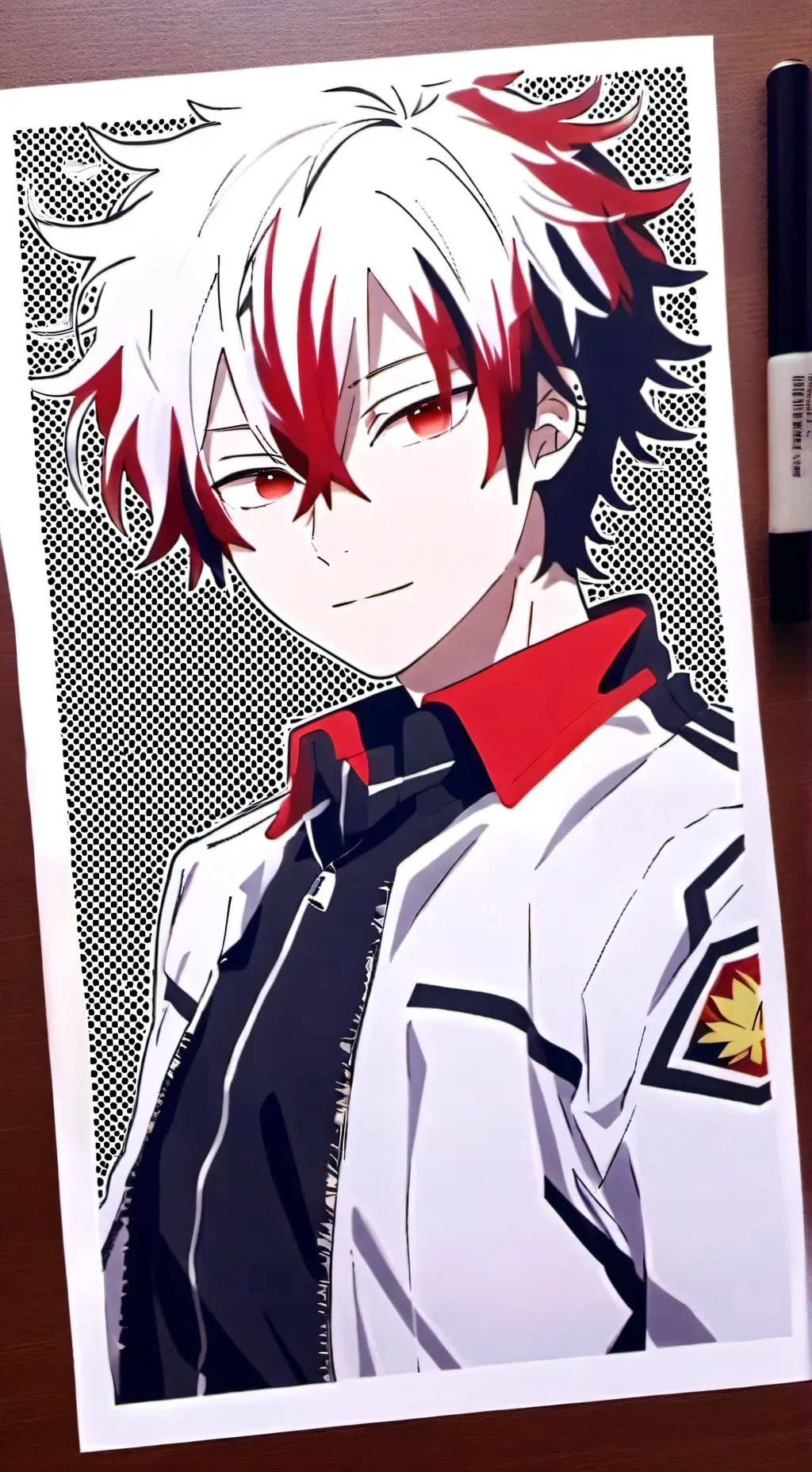 ai character: shoto sleep over  background