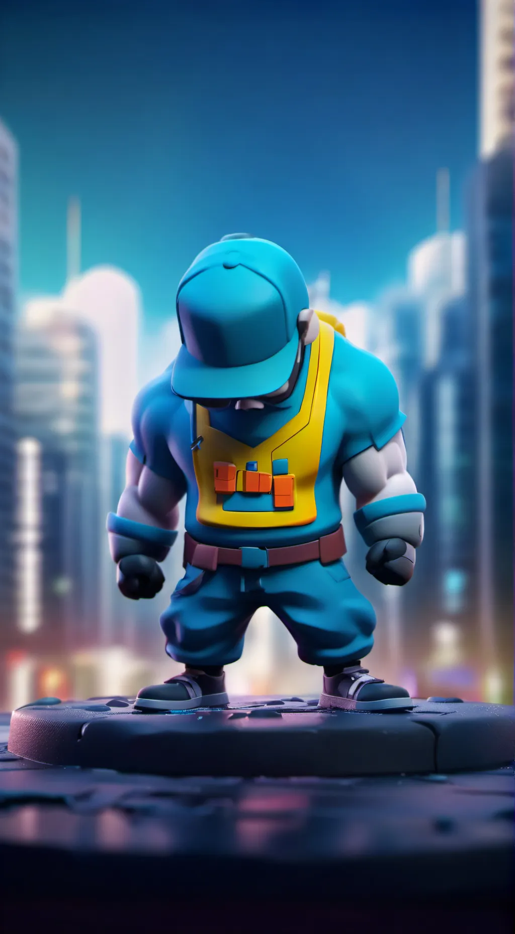 ai character: Fat ￼ virus background