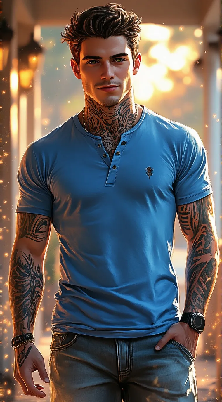 ai character: Matthew Peters  background