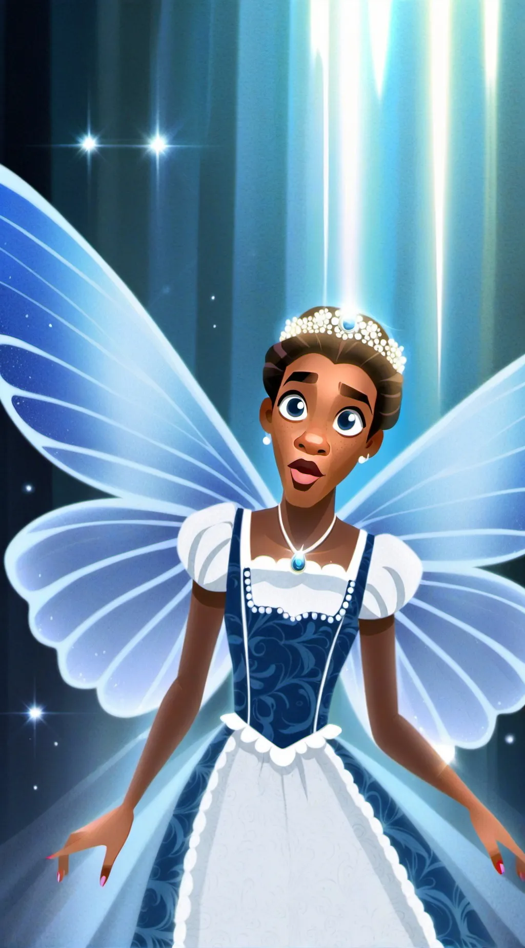 ai character: cute fairy background