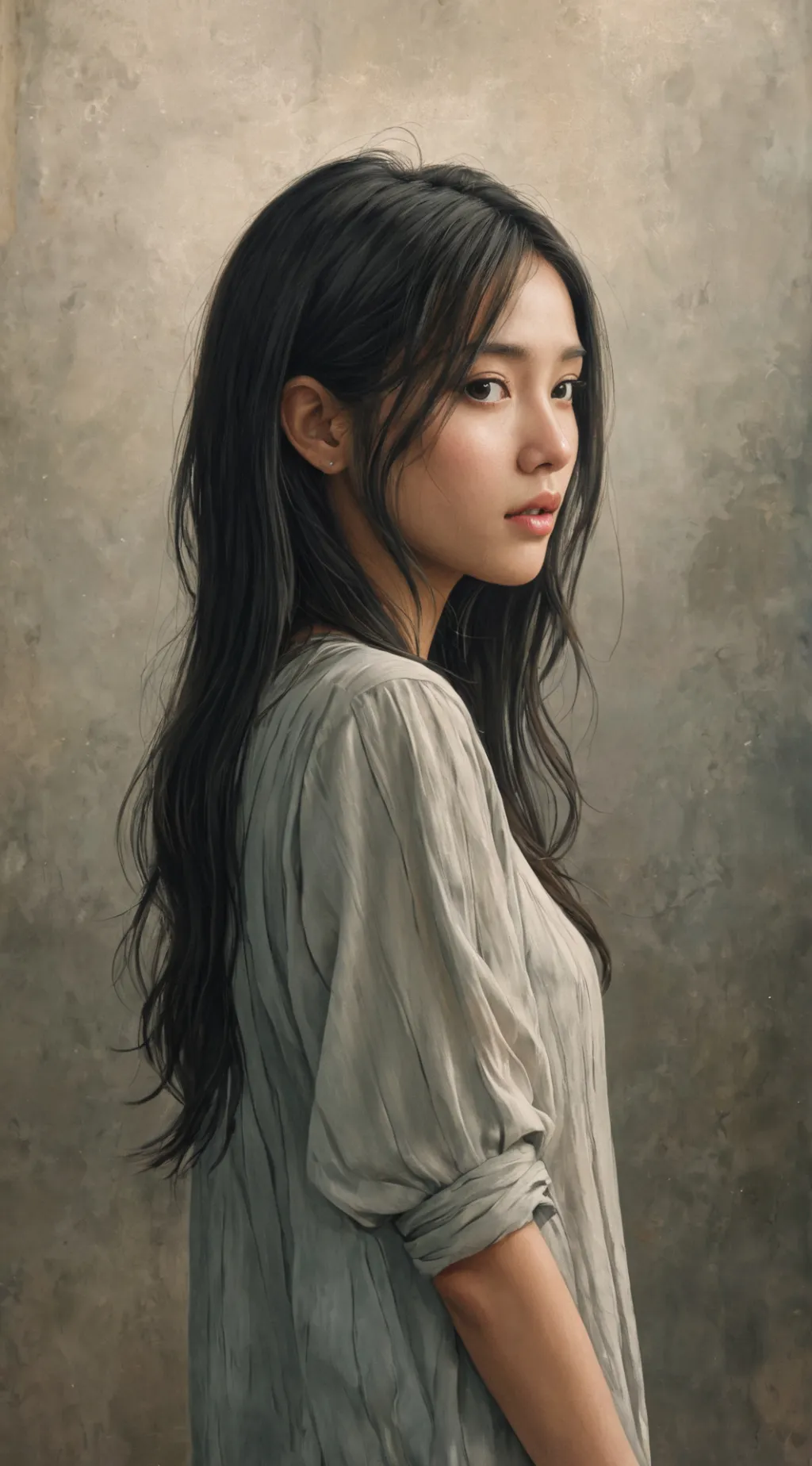 ai character:  braintdots background