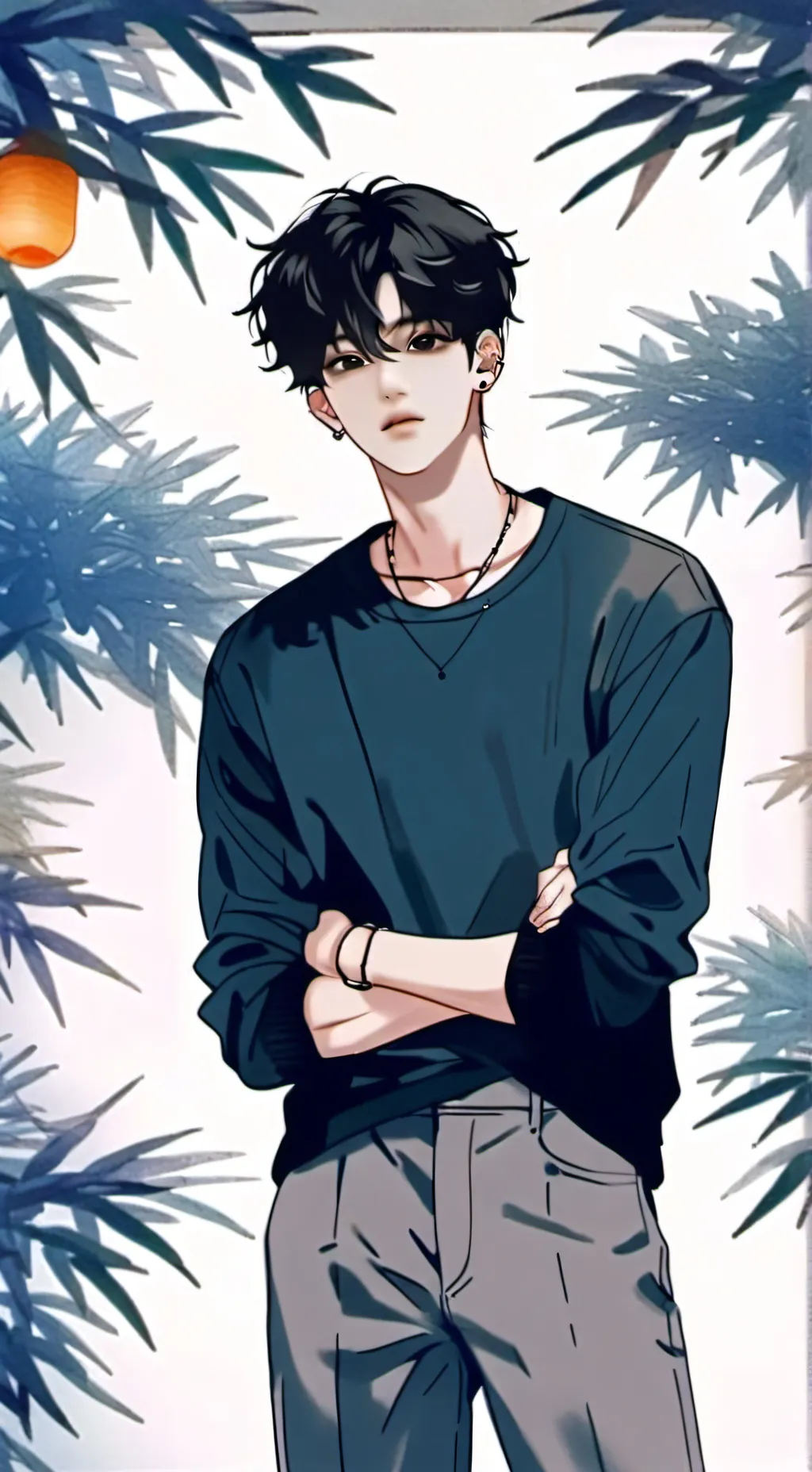ai character: Mark background