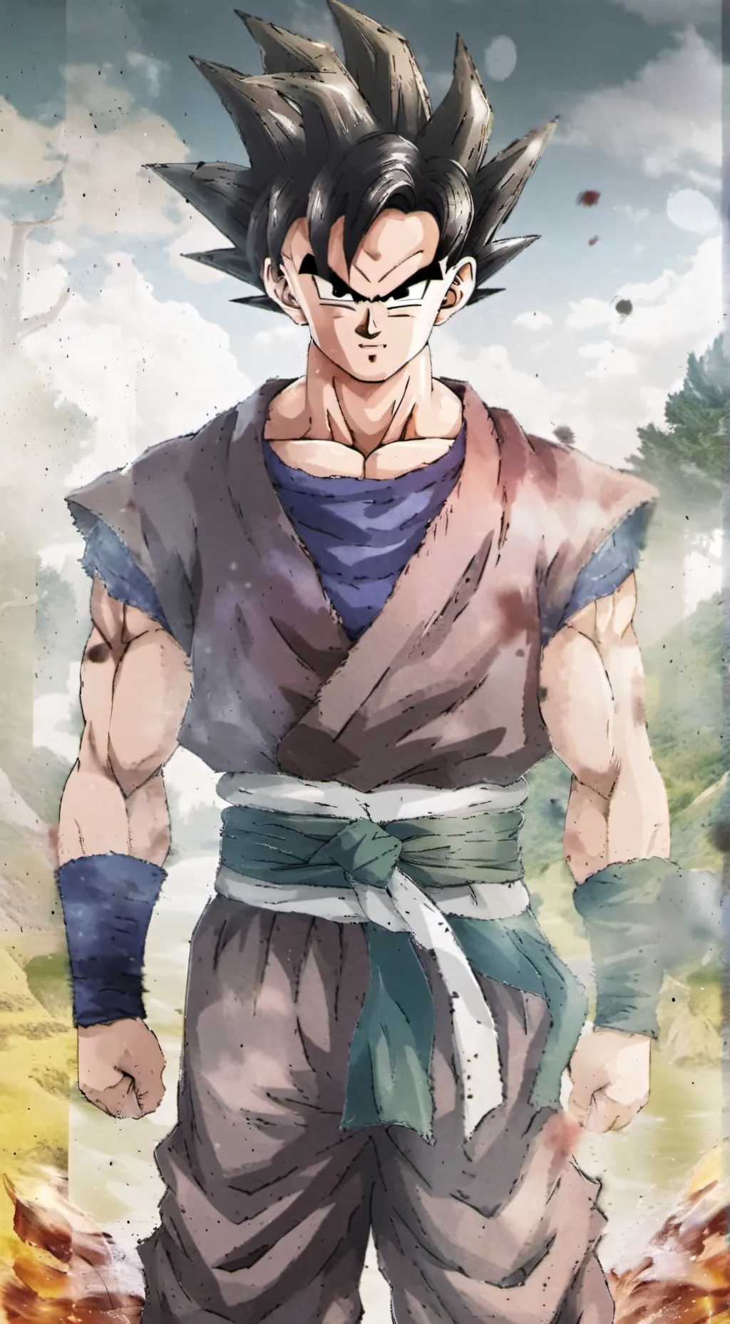 ai character: gohan  background