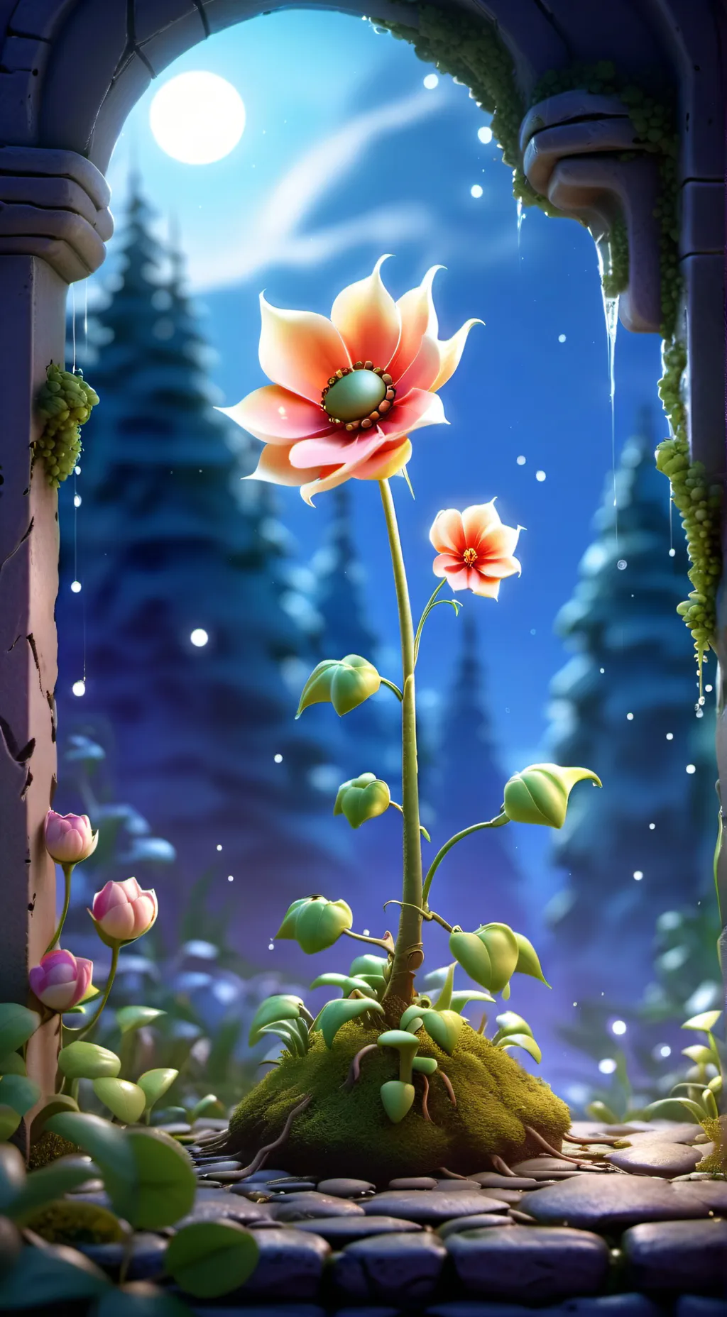 ai character: MoonFlower (Dw)  background