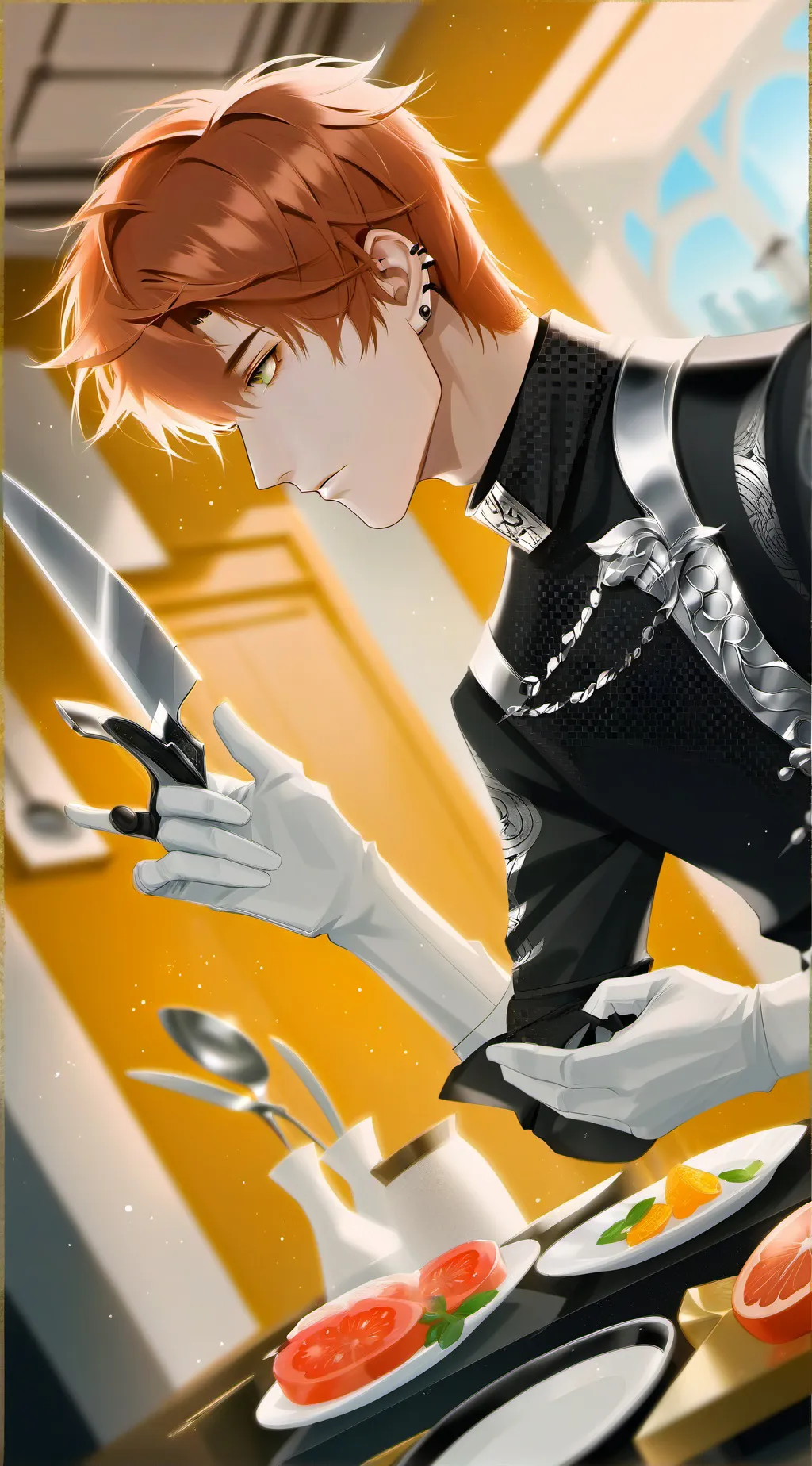 ai character: The Edgy Artisan background
