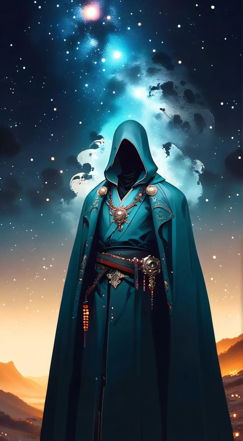 ai character: bluudud background