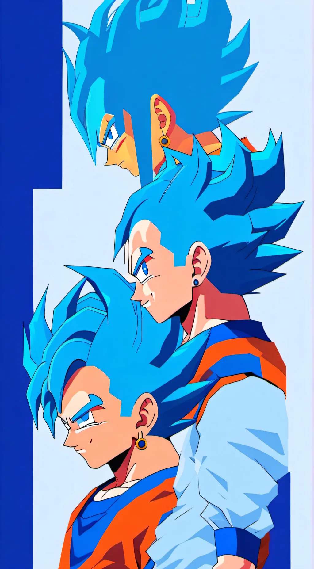ai character: goku and vegeta background