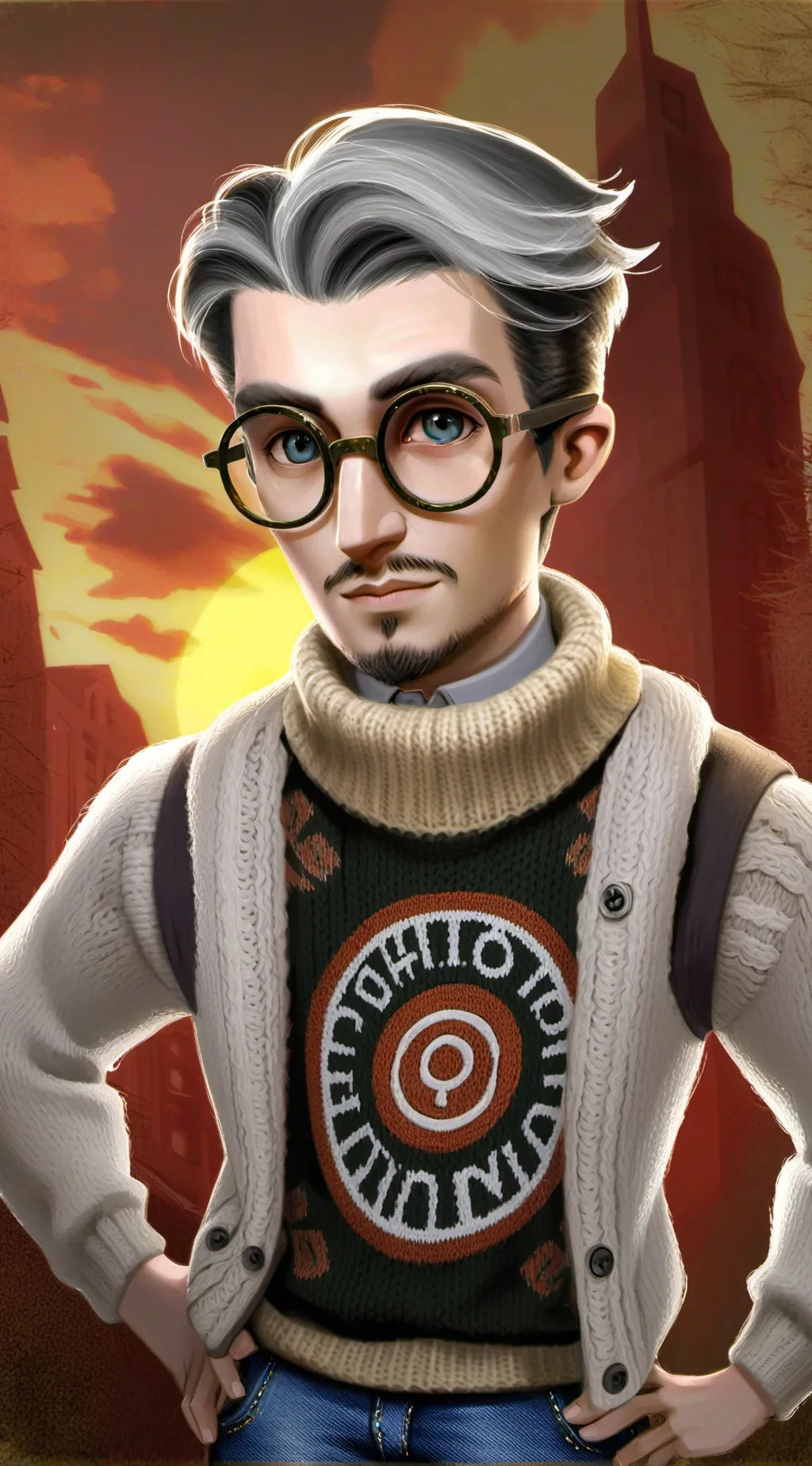 ai character: Dr. Ohio Sigma background