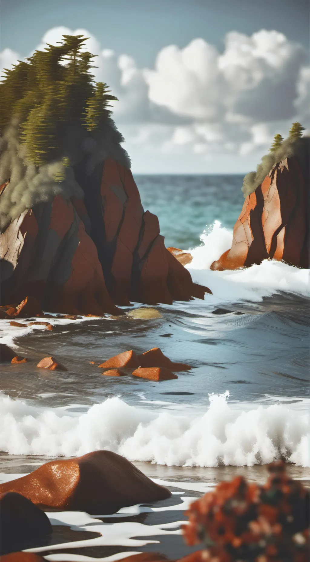 ai character: ocean zones background