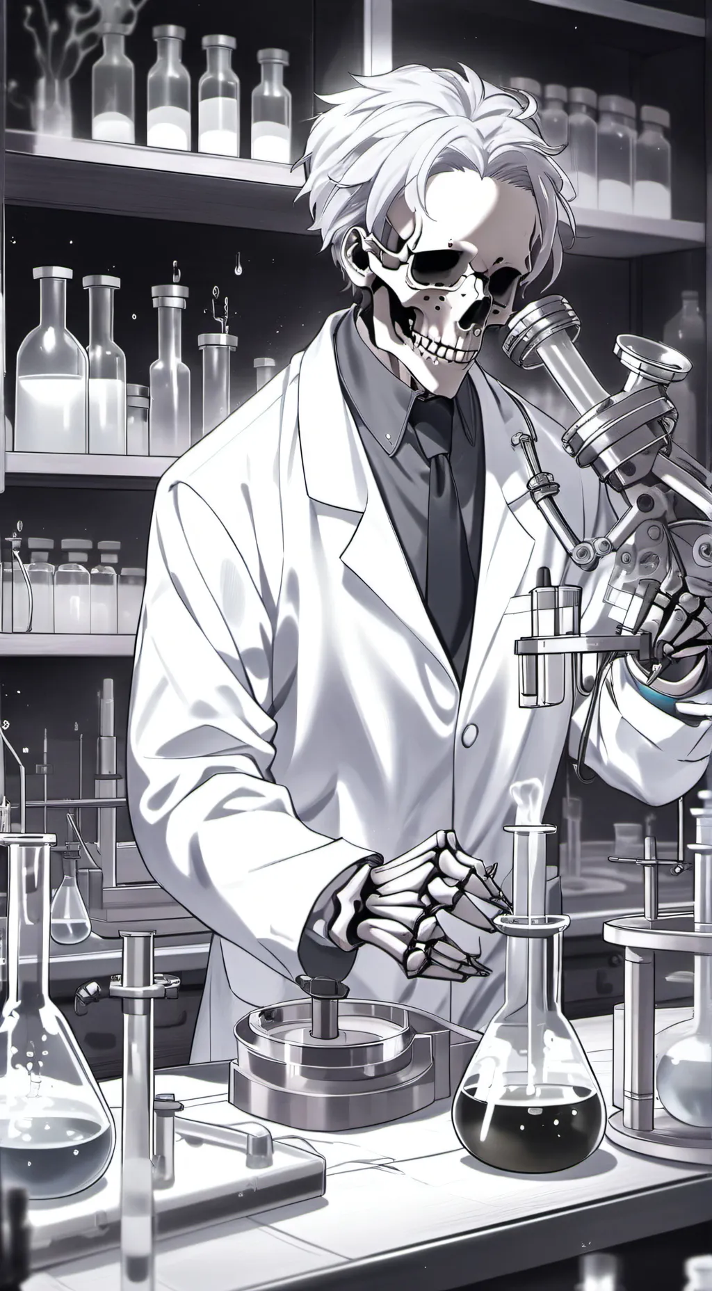 ai character: Dr. Calcium background