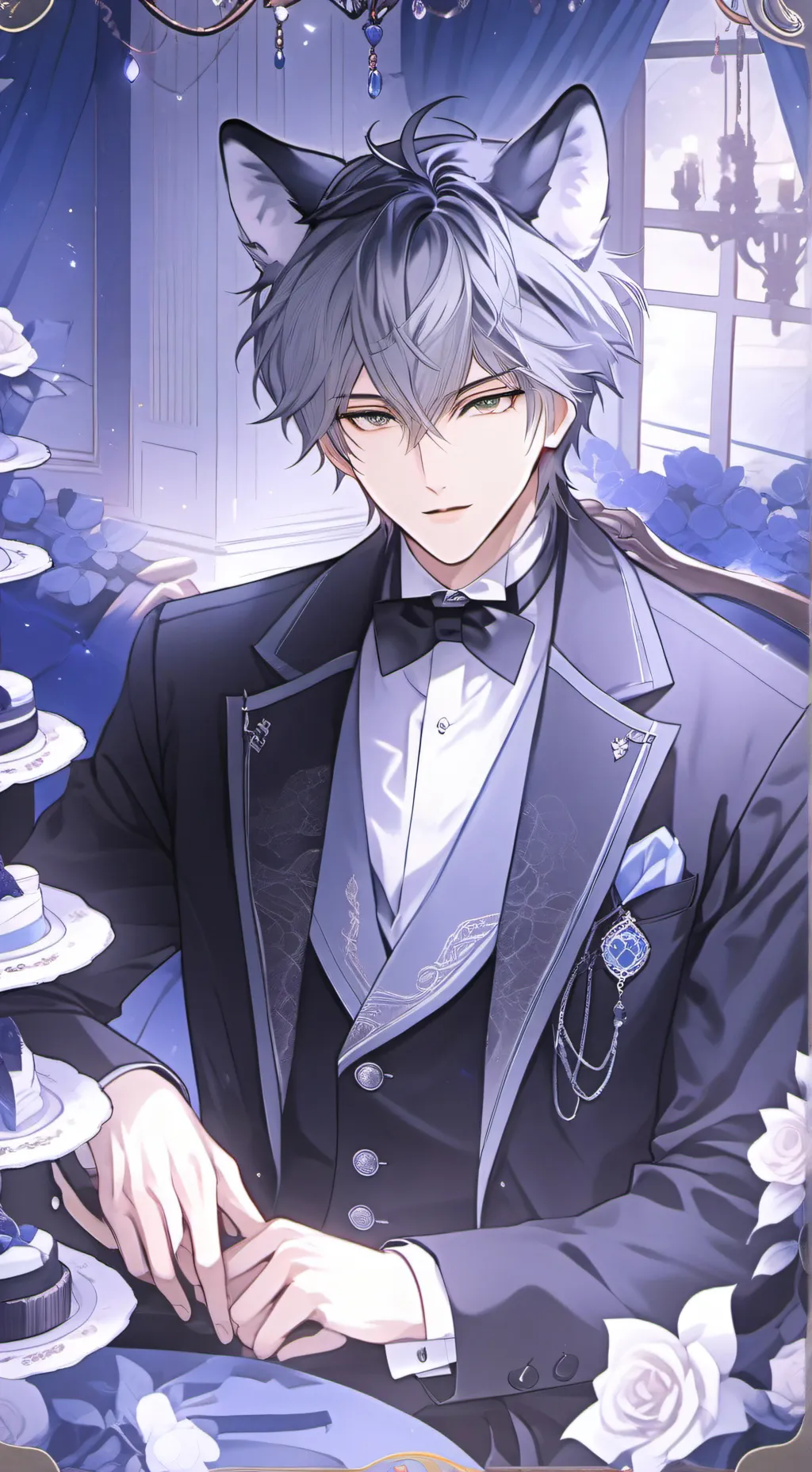 ai character: Greyson 🐺🍷 background