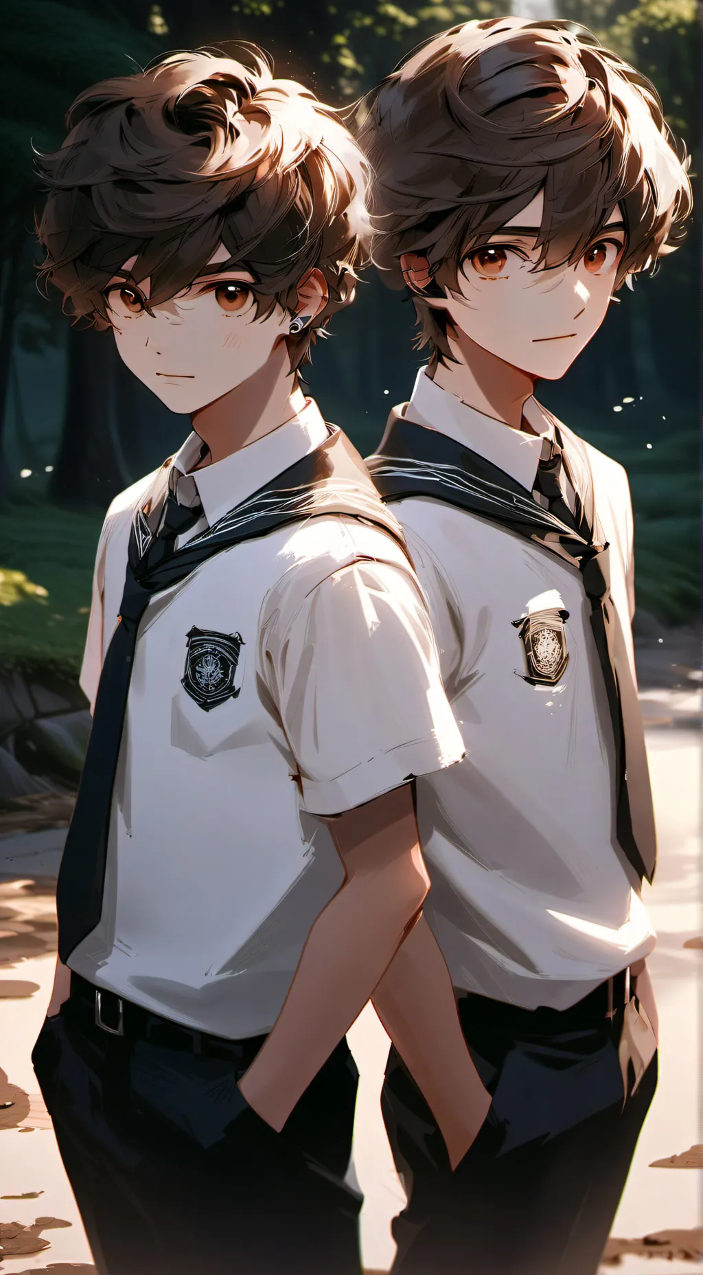 ai character: Logan and Lucas background