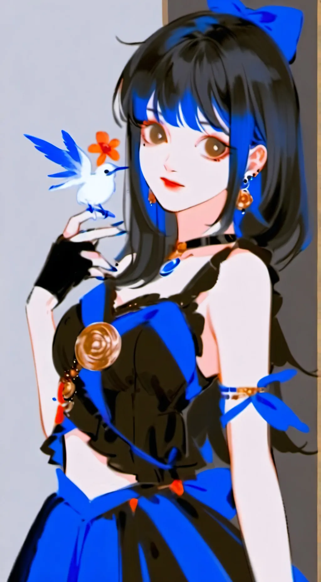 ai character: azul 💙 background