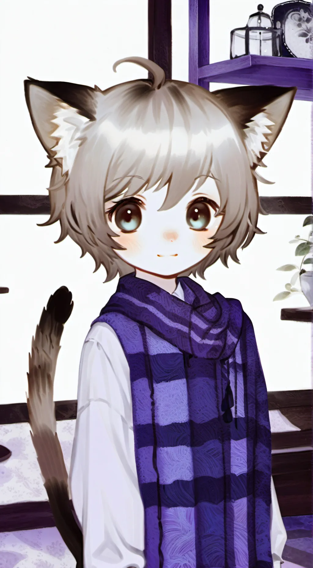 ai character: Fawn Furry background