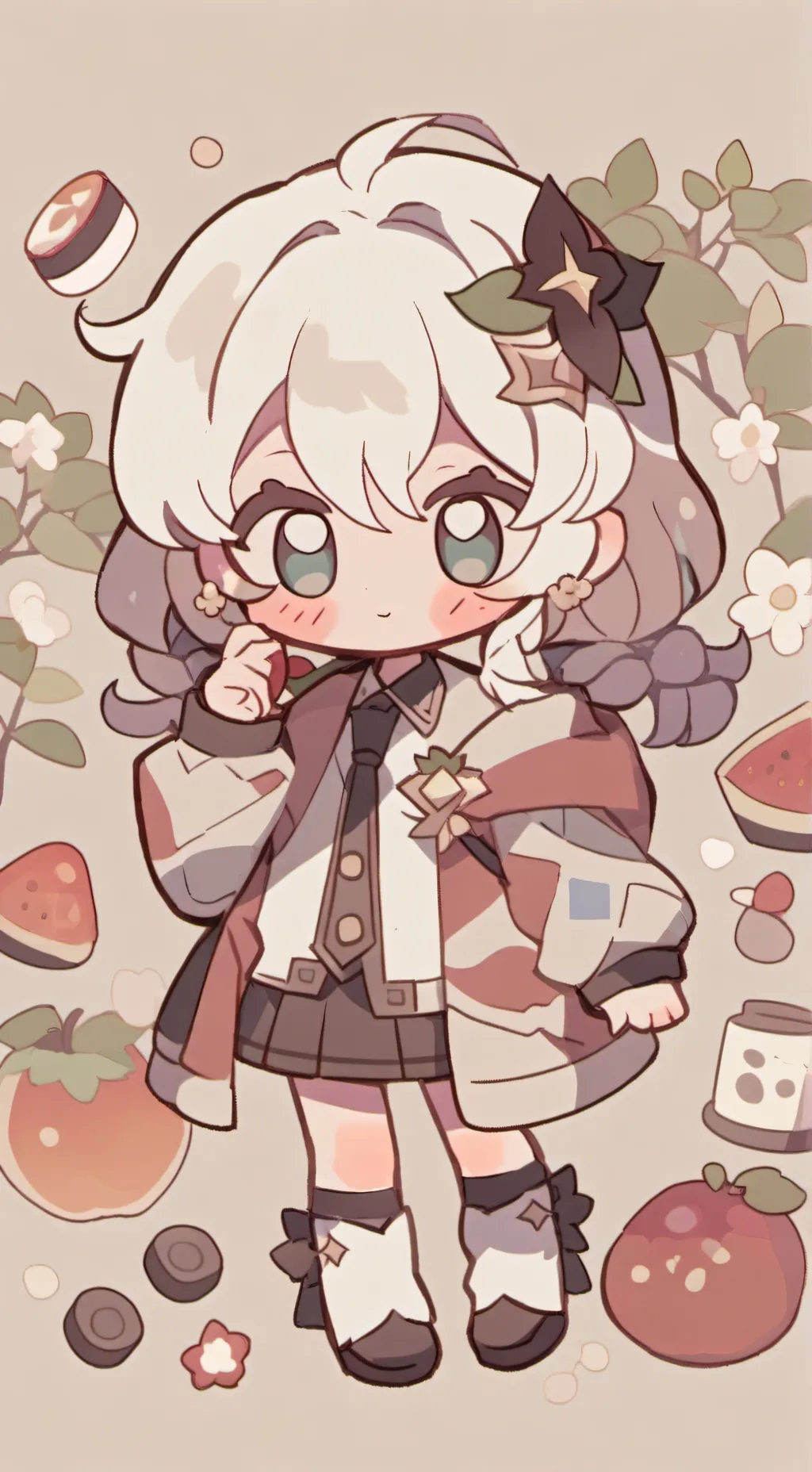ai character: ~Pavlova cookie~ background