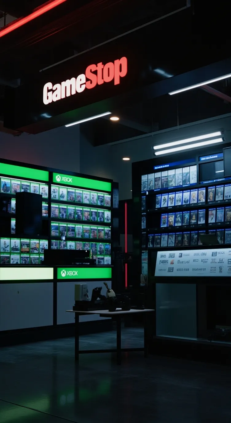 ai character: GameStop  background