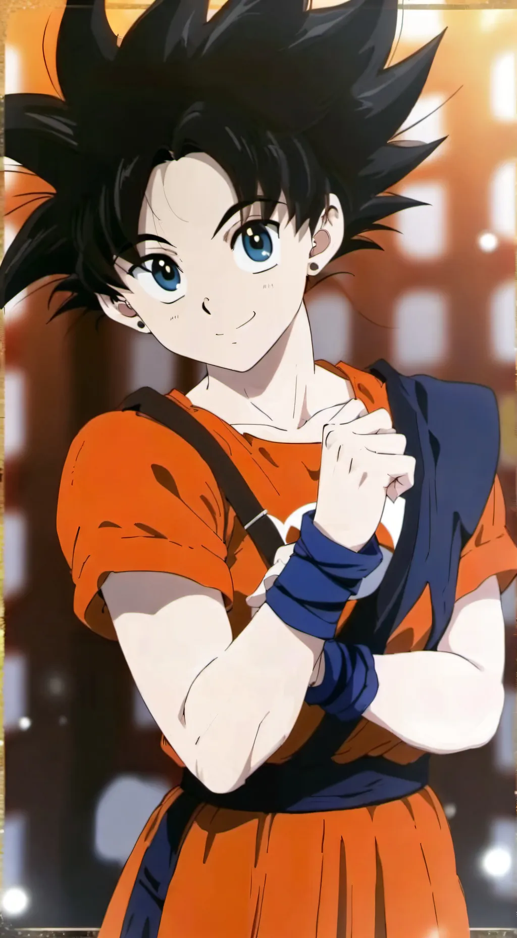 ai character: female Goku background