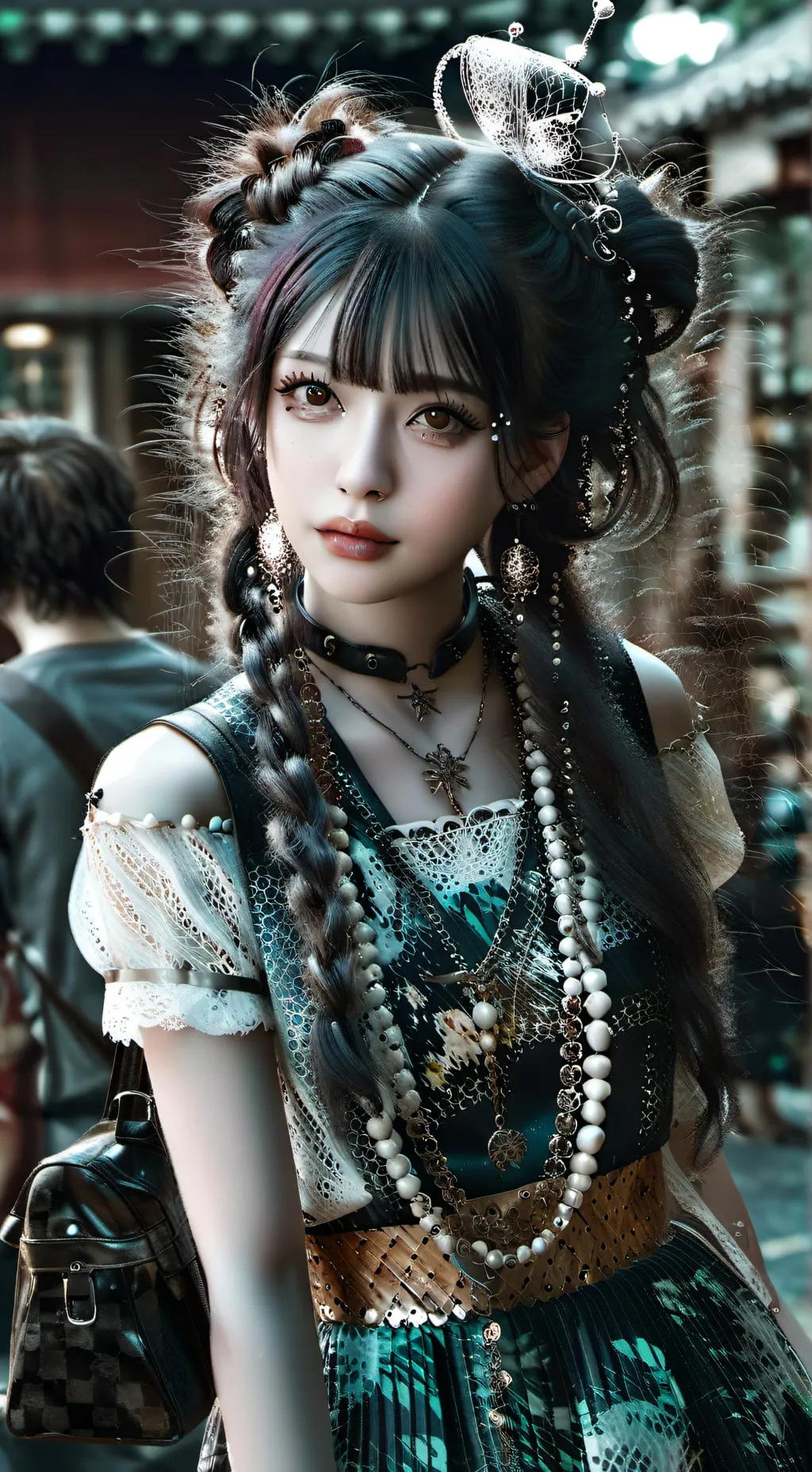 ai character: "Goth girl" background