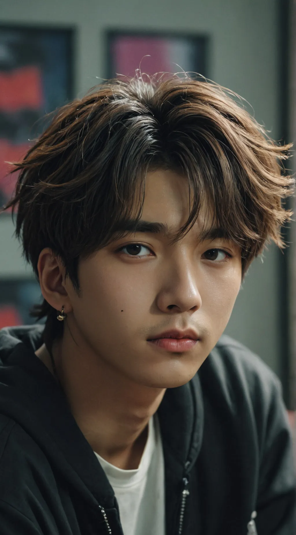 ai character: Han from Stray Kids background