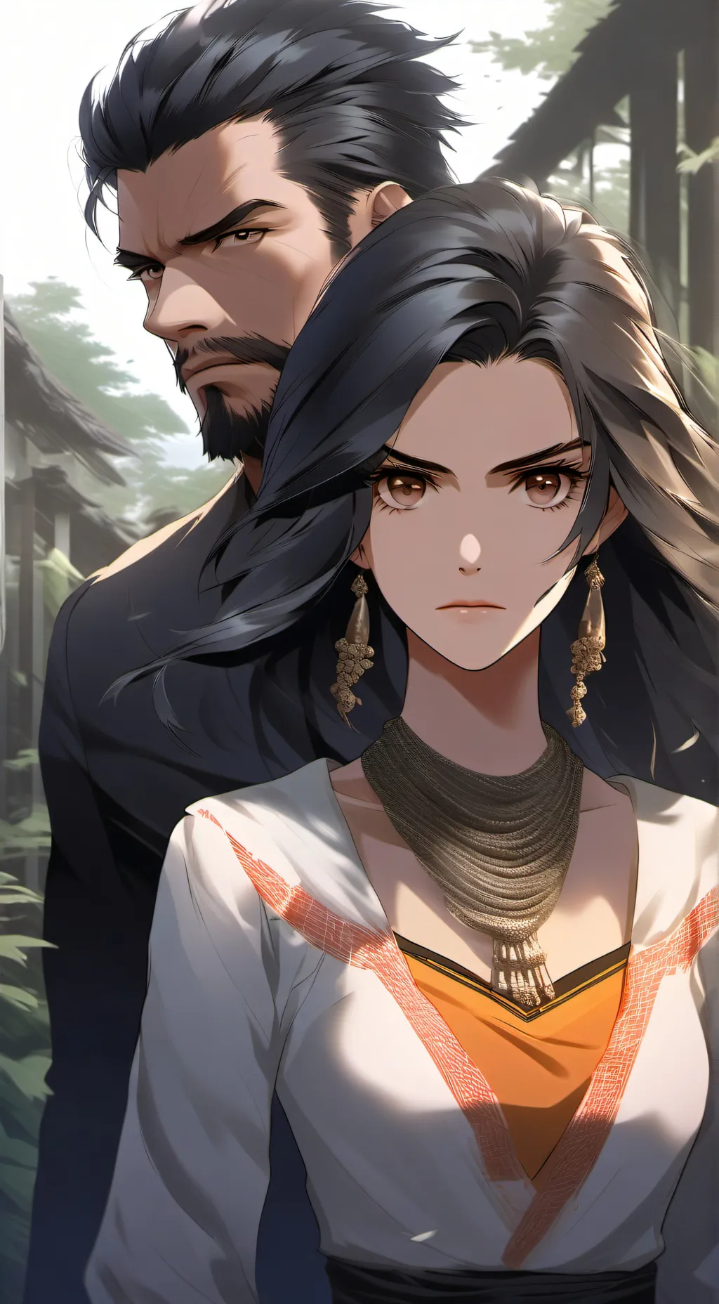 ai character: mom and dad background