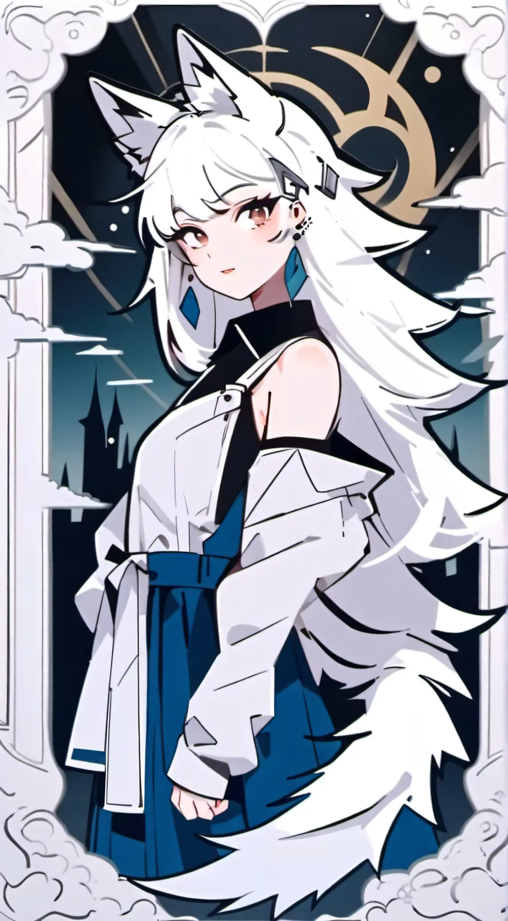 ai character: Luna background