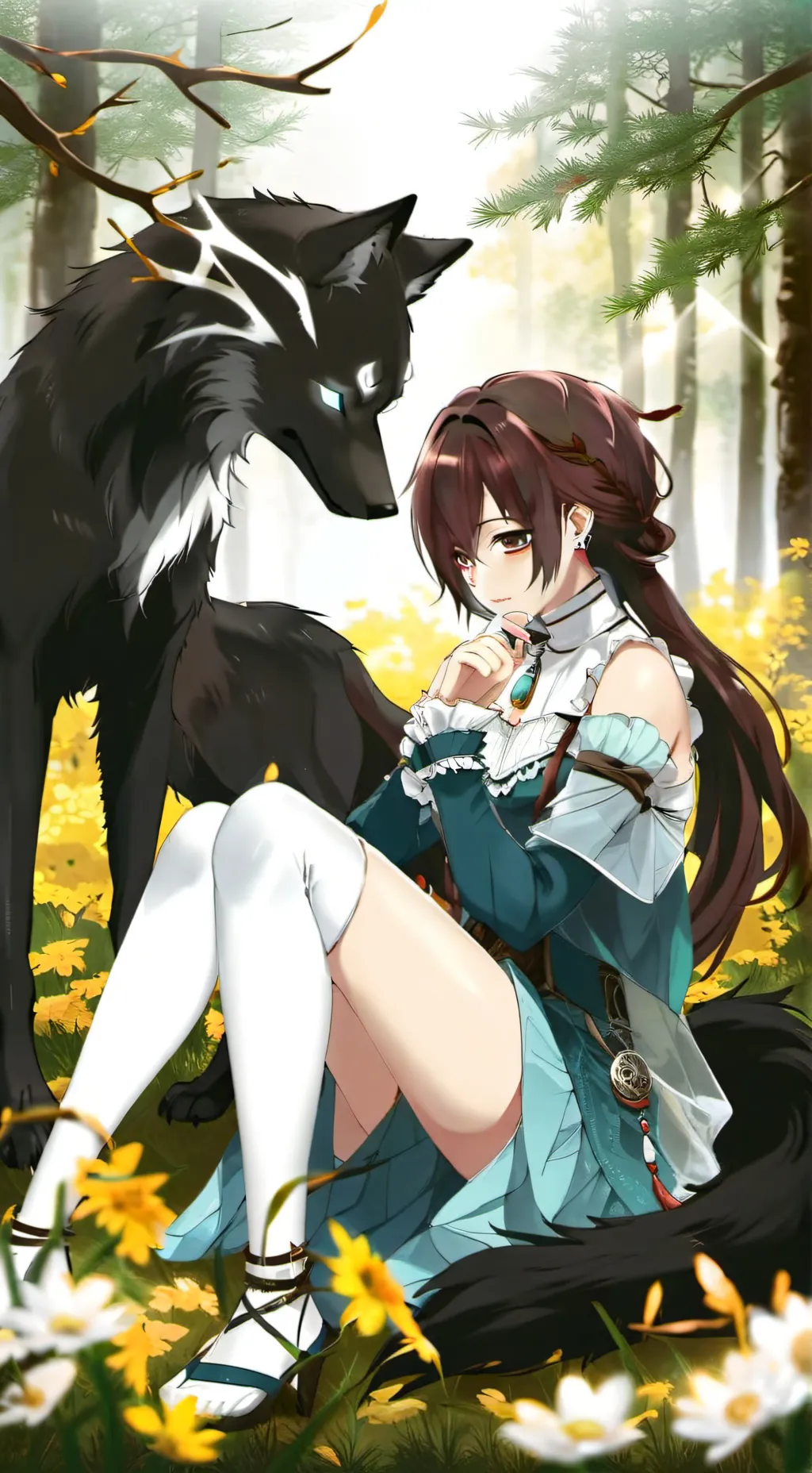 ai character: louve background
