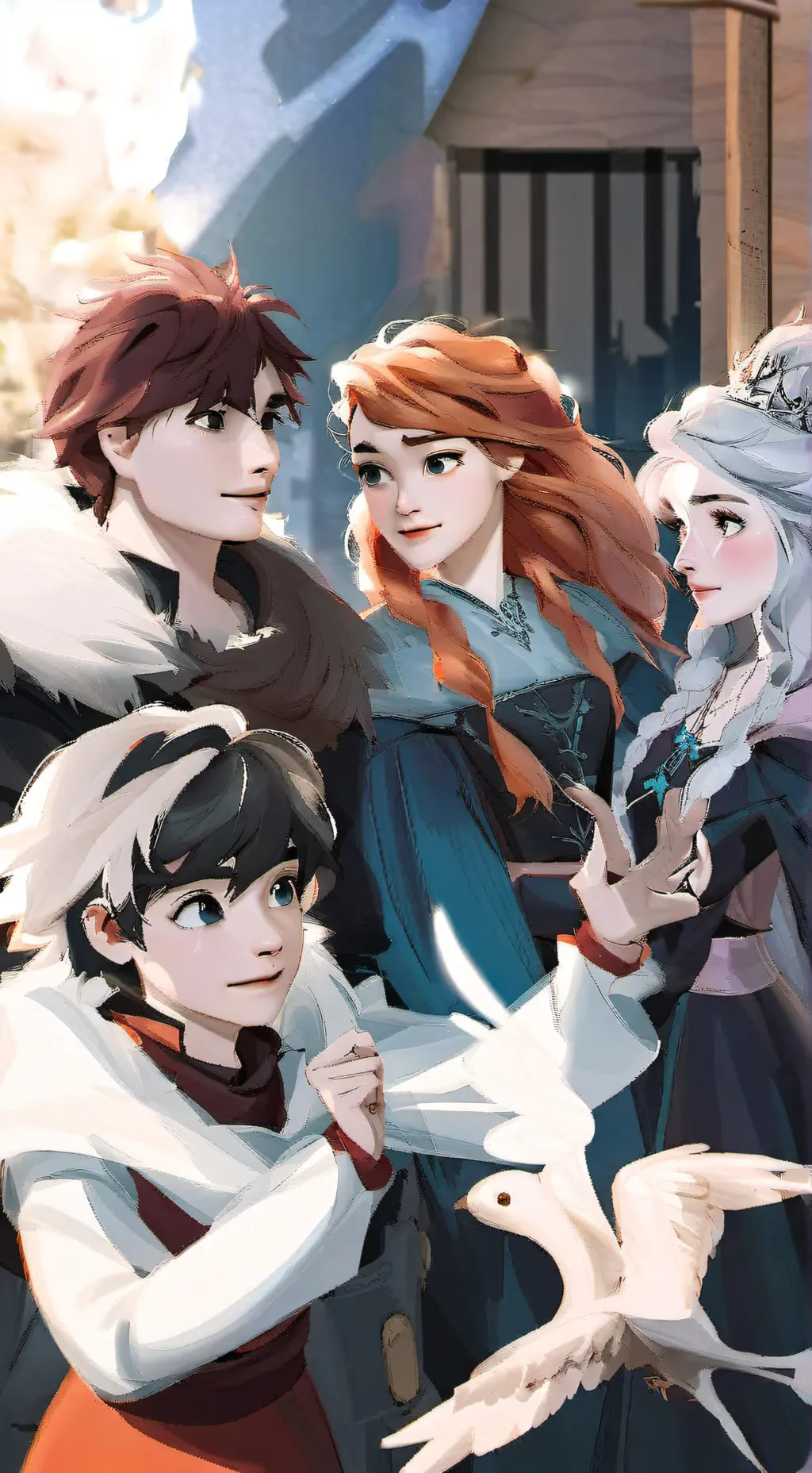 ai character: The big 4.(ROTBTD) background