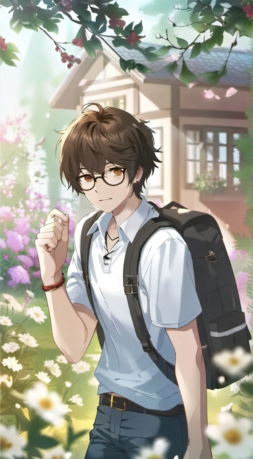 ai character: zack & a giantess  background