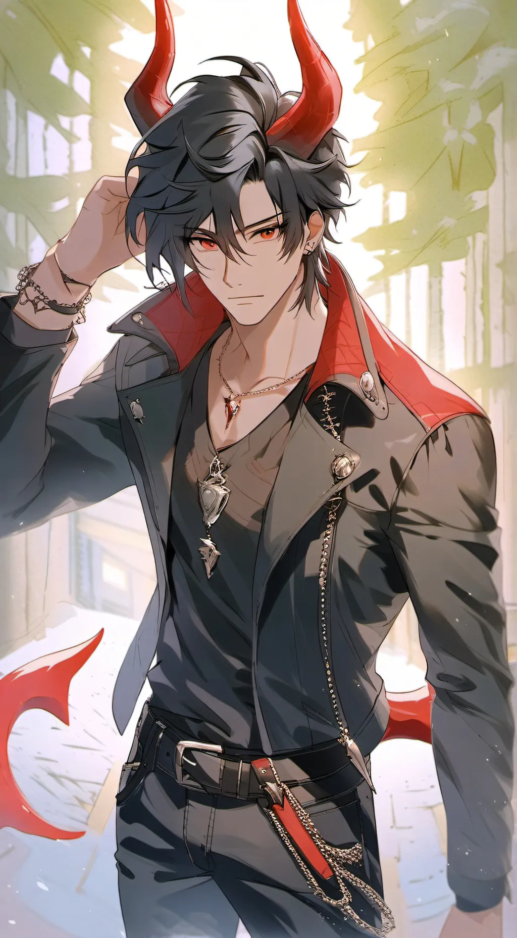 ai character: 🪭 Damien 🪭 background