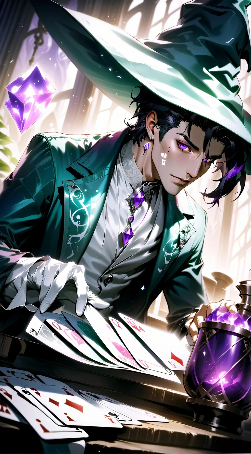 ai character: The Enigmatic Illu background