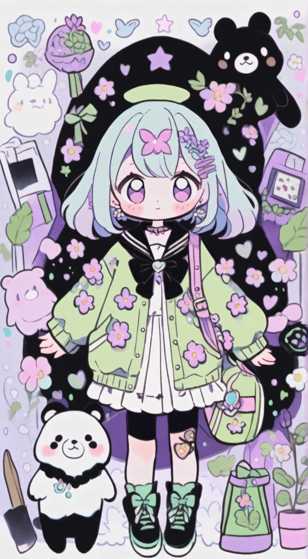 ai character: just a trend background