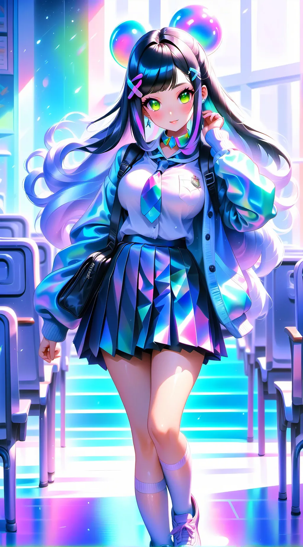 ai character: Magic Academy background