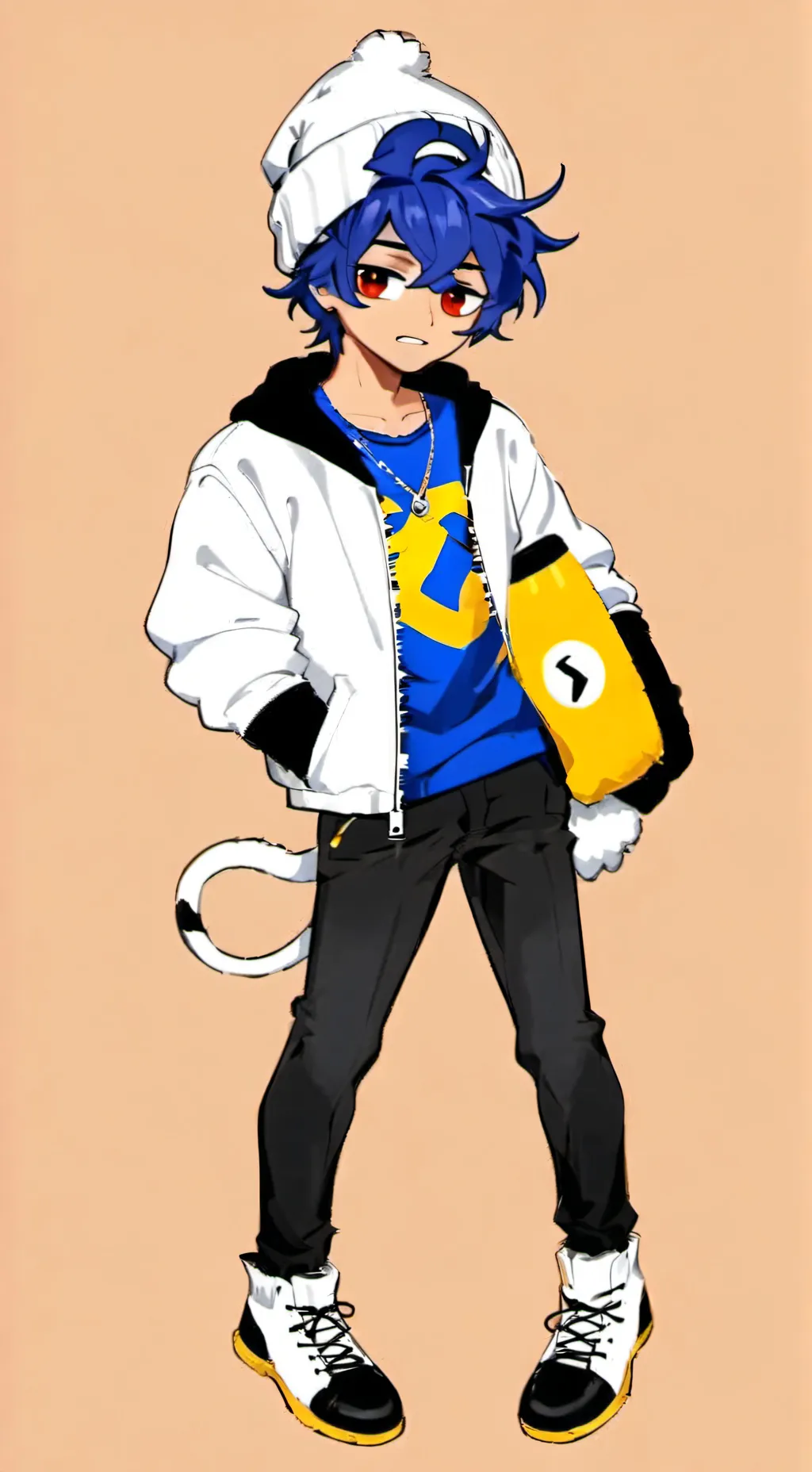 ai character: Andrew 💙🍀🩵 background