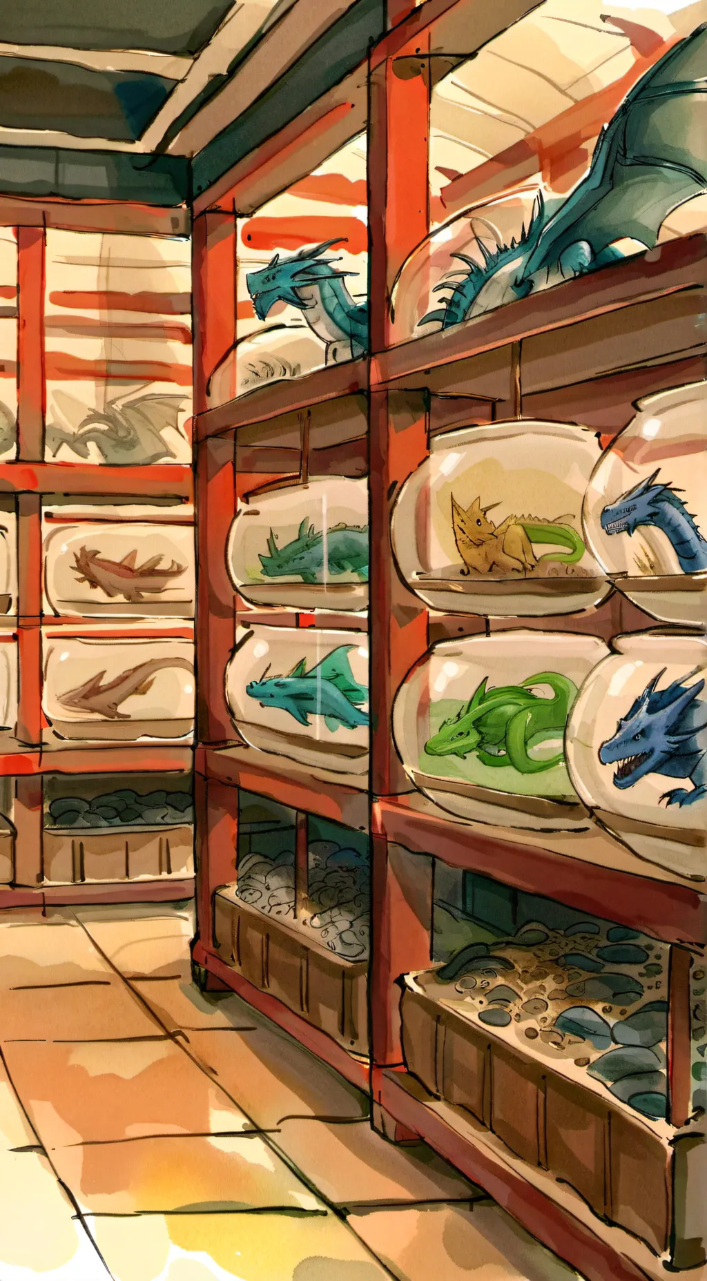 ai character: dragon pet store 4 background
