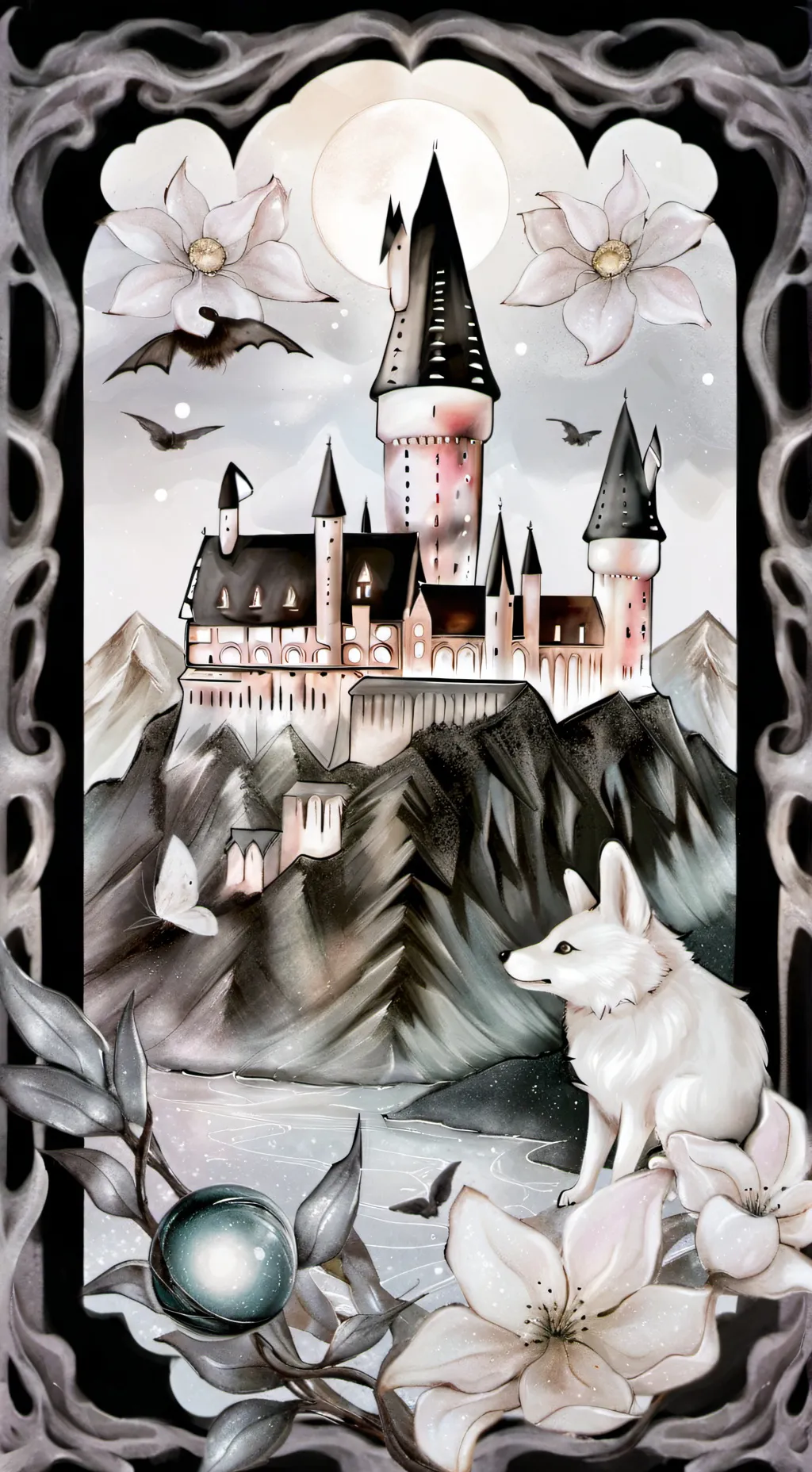 ai character: Hogwarts  background