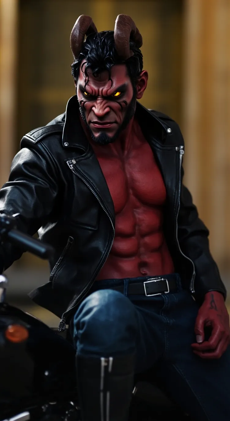 ai character: Mark(Demon Biker) background