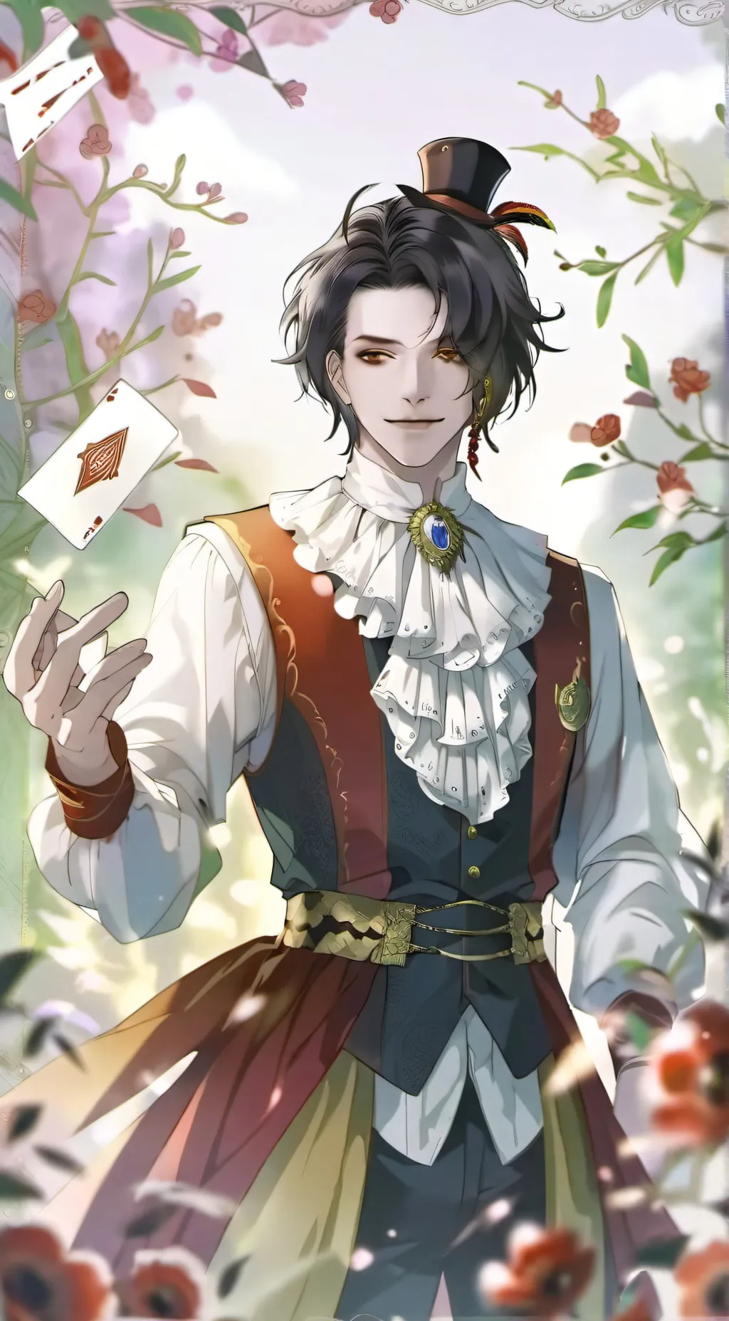 ai character: jerald  background