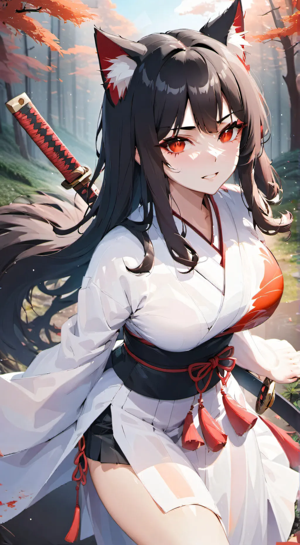 ai character: Kimiko Masahige  background