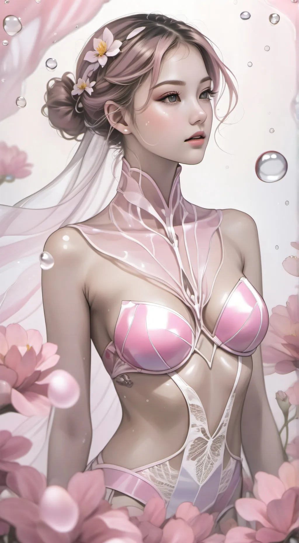 ai character: Heart background