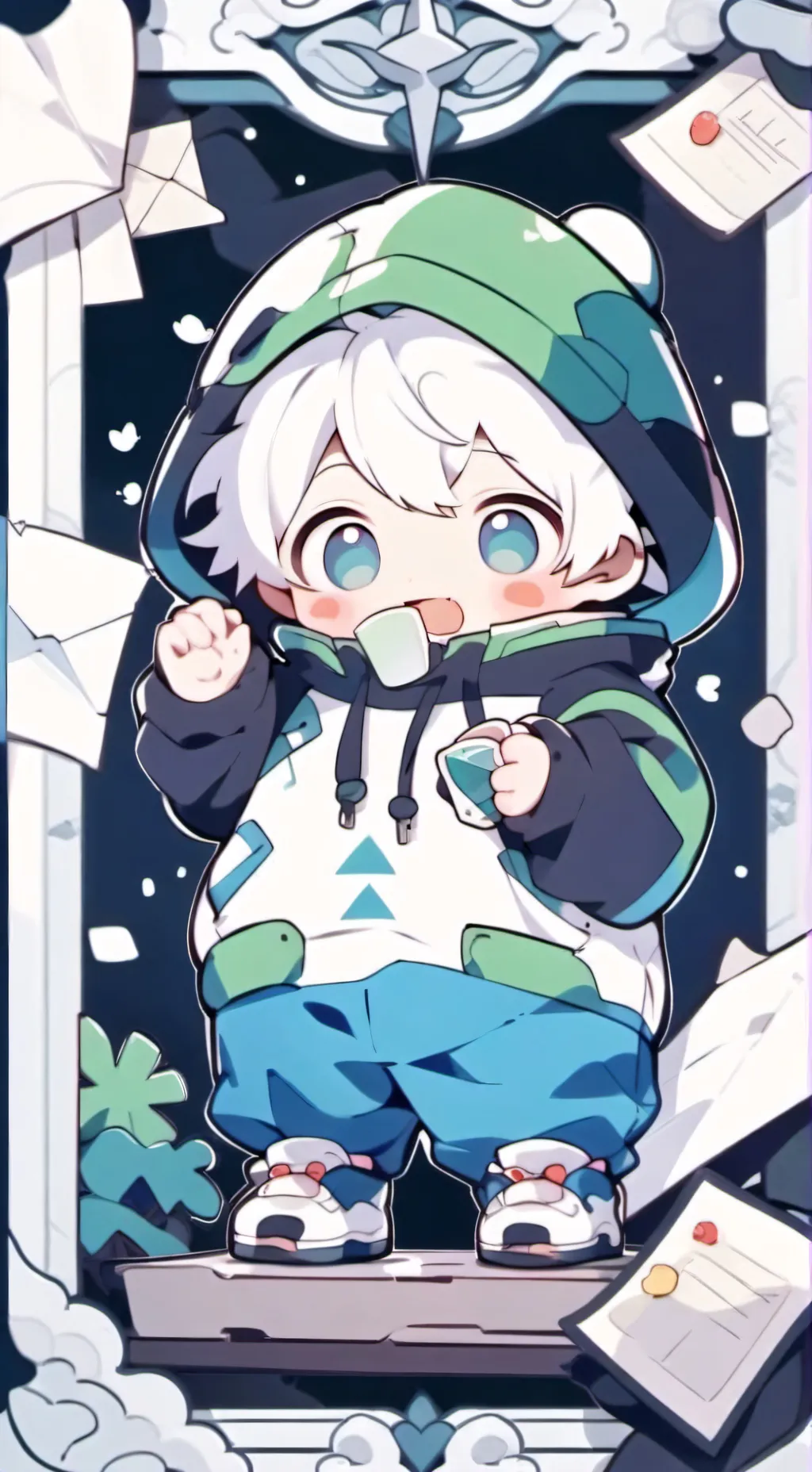ai character: 💙|•Blue•|💙 background