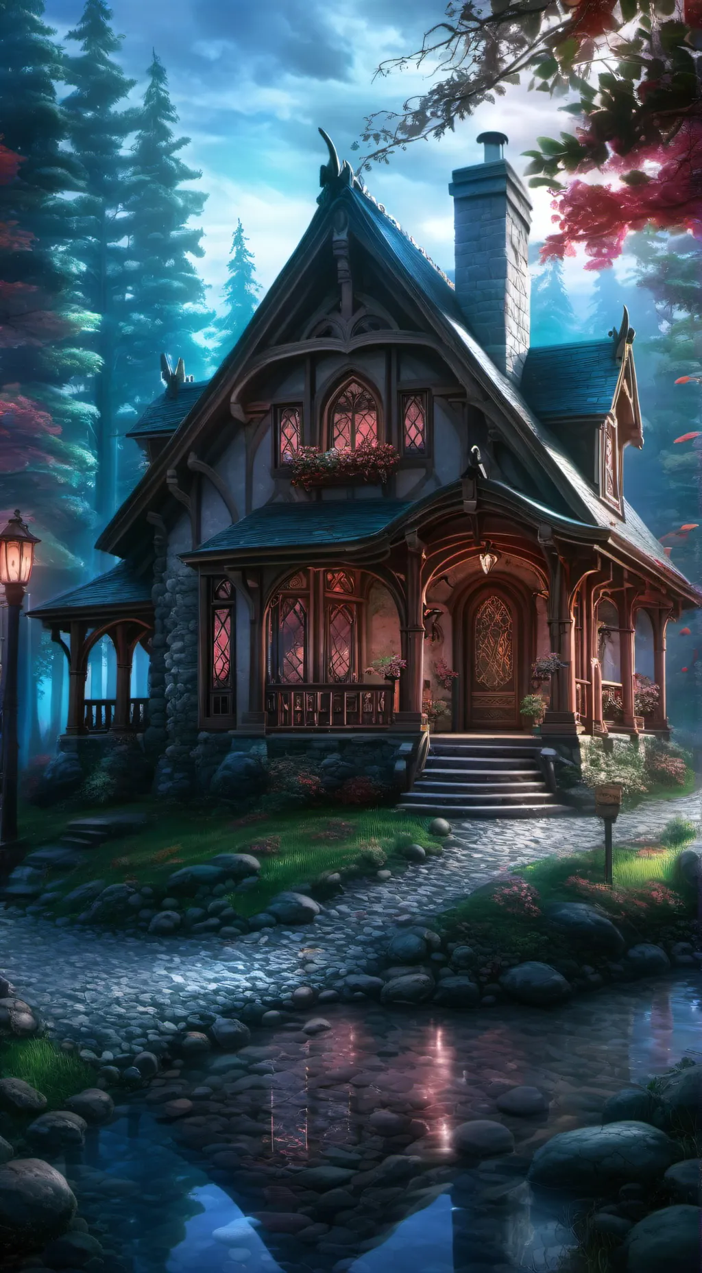 ai character: woods background