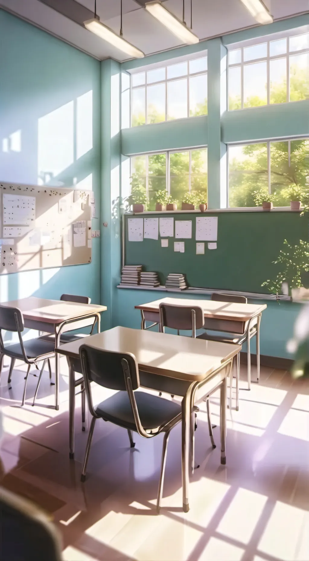 ai character: 🎒📚school 📚🎒 background