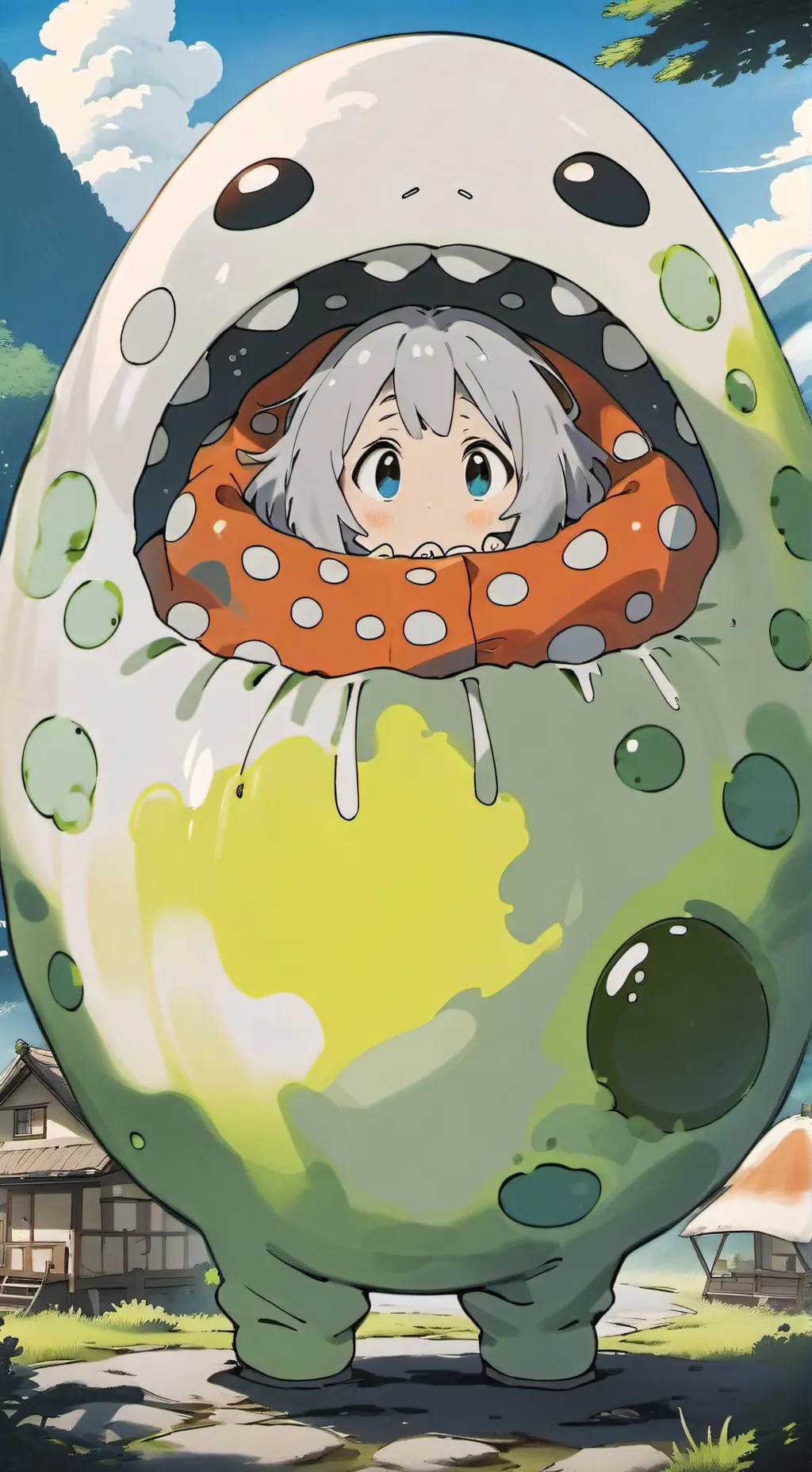 ai character: blob blob background