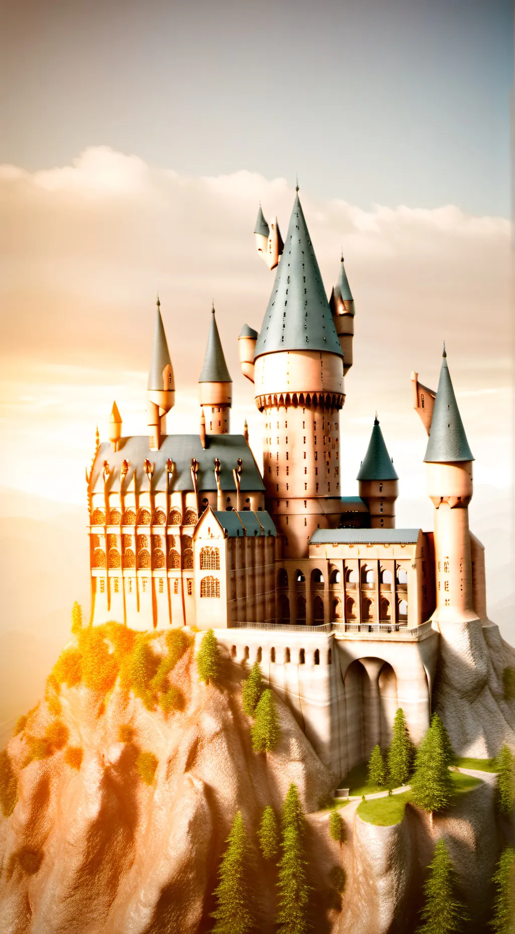 ai character: Hogwarts hybrids.  background