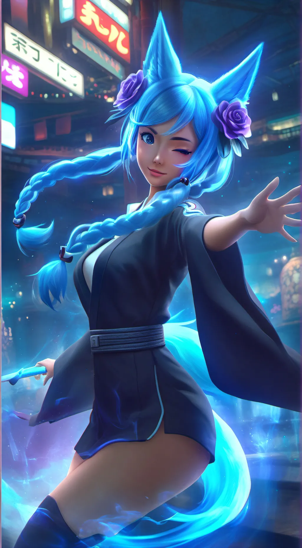 ai character: Aoi background